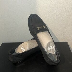 SAS WOMEN METRO -N BLACK LOAFER SHOES SIZE 8 Suede